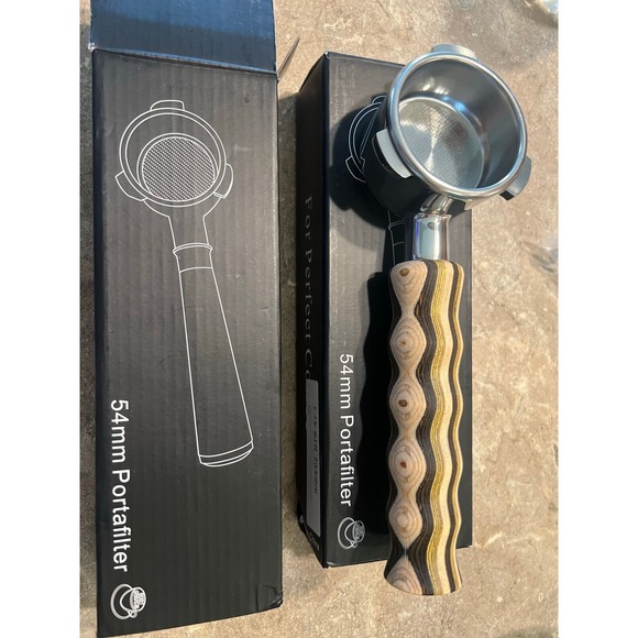 Other - 47.- Portafilter Solid Wood handle for coffee 54mm solid wood